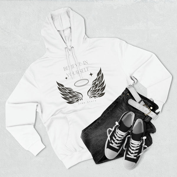 Angel Wings Hoodie | Believe in Yourself - Inspirational Hoodie | Cozy Sweatshirt Hoodie flexstoryhoodies Flex Story Your Story Matters