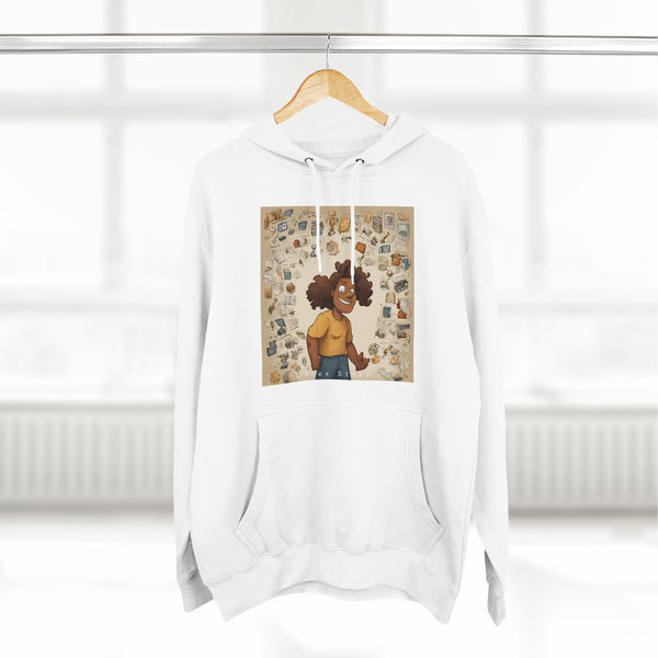 Streetwear Hoodie with a Man | Cool Sweatshirt | Hoodie with a Meaning White Hoodie flexstoryhoodies Flex Story Your Story Matters