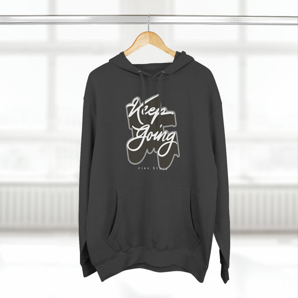 Motivational Hoodie | Sweatshirt For Streetwear Outfit - Keep Going Hoodie with a Meaning Charcoal Heather Hoodie flexstoryhoodies Flex Story Your Story Matters