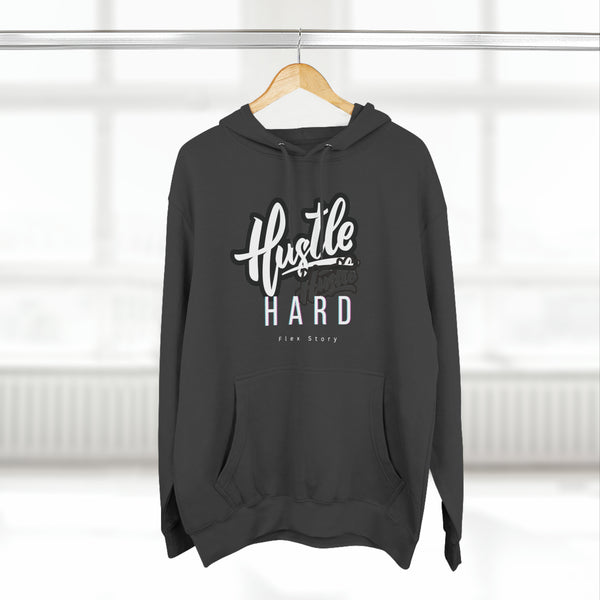 Hustler Hard Hoodie | Sweatshirt with a Meaning for a Streetwear Outfit Charcoal Heather Hoodie flexstoryhoodies Flex Story Your Story Matters