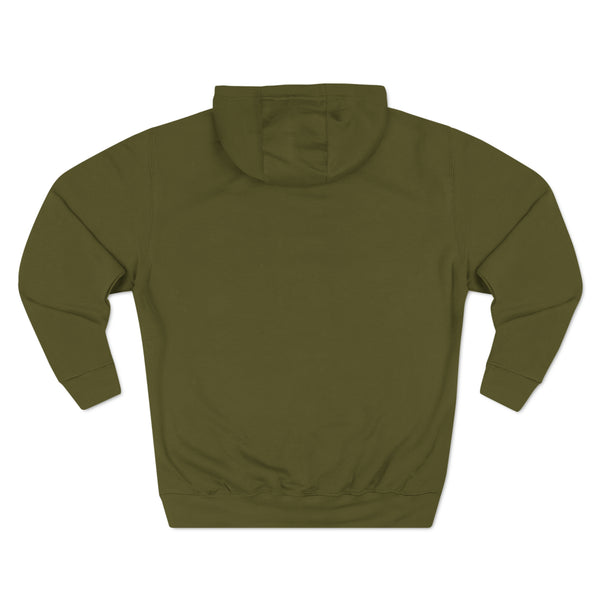 army green hoodie plain back