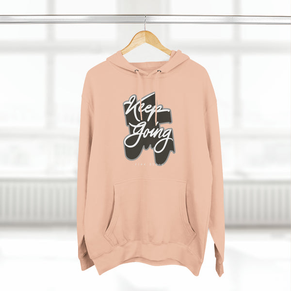 Motivational Hoodie | Sweatshirt For Streetwear Outfit - Keep Going Hoodie with a Meaning Pale Pink Hoodie flexstoryhoodies Flex Story Your Story Matters