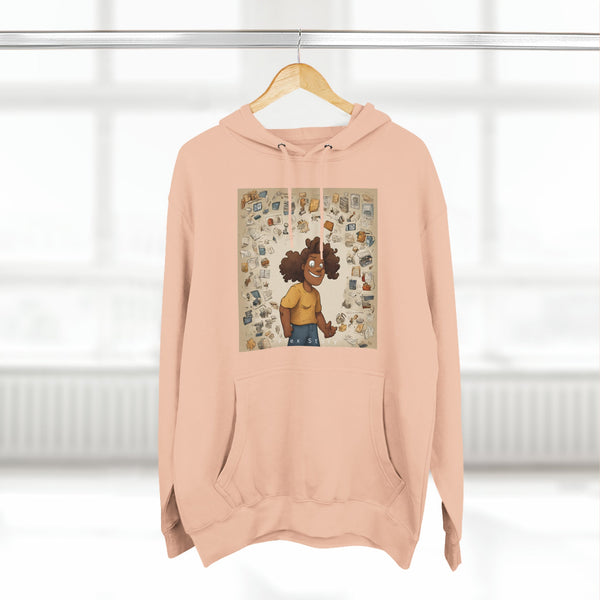 pink hoodie