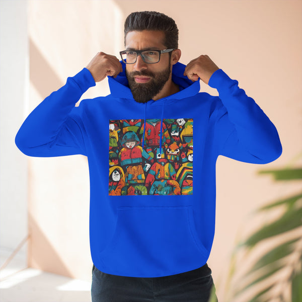Blue sweatshirts