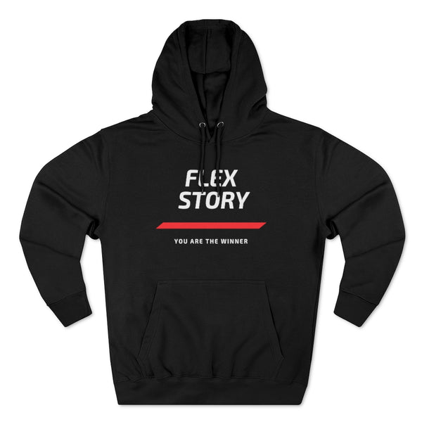 Hoodie Sweatshirt Style for Pullover Hoodie Outfit Streetwear Fashion Basic Clothing Casual Wear Motivating Fitness Inspired Look with Quote Words Mens and Womens Black Hoodie with Graphics by Flex Story Streetwear Brand flexstoryhoodies