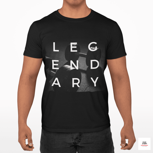Dumbbells T-Shirt | Fitness Theme Tee | Gym Lover Gift Idea Mens and Womens Shirts & Tops with Graphics by Flex Story Streetwear Brand flexstoryhoodies