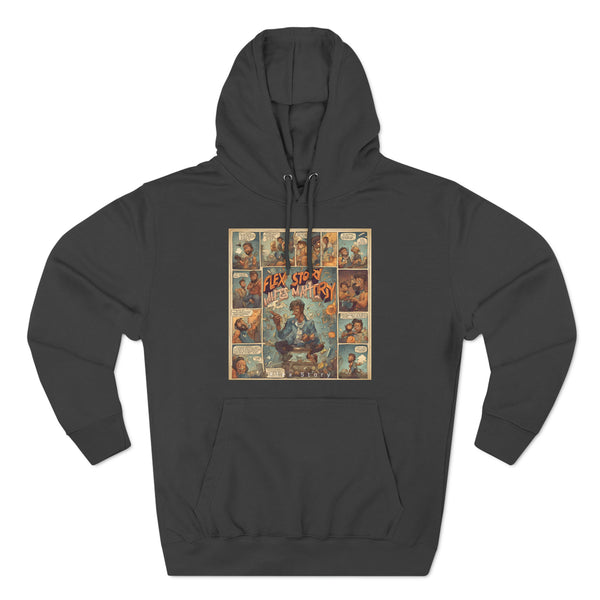 Comic Books Lover Gift Idea | Storytelling Comics Hoodie with a Meaning Charcoal Heather Hoodie flexstoryhoodies Flex Story Your Story Matters