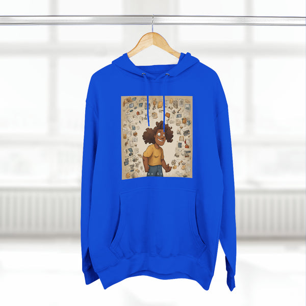 Streetwear Hoodie with a Man | Cool Sweatshirt | Hoodie with a Meaning Royal Blue Hoodie flexstoryhoodies Flex Story Your Story Matters