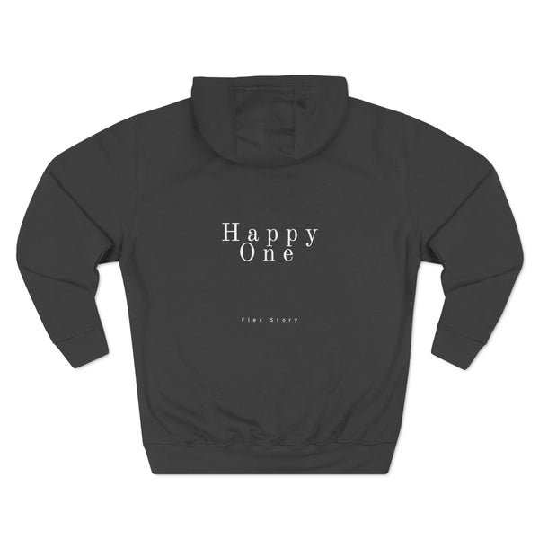 hoodie gray with text on the back
