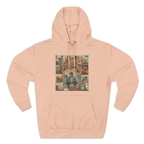 Comic Books Lover Gift Idea | Storytelling Comics Hoodie with a Meaning Pale Pink Hoodie flexstoryhoodies Flex Story Your Story Matters