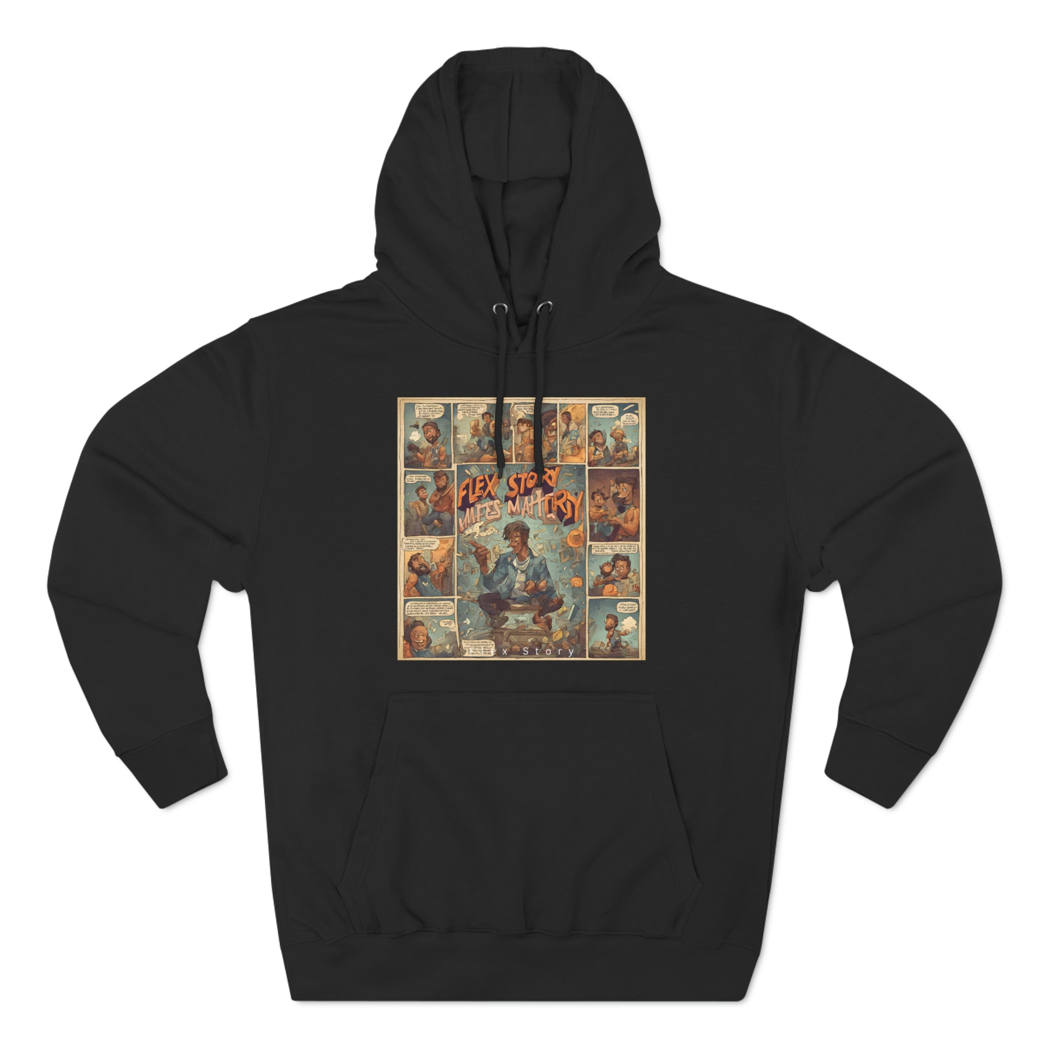 Comic Books Lover Gift Idea | Storytelling Comics Hoodie with a Meaning Black Hoodie flexstoryhoodies Flex Story Your Story Matters