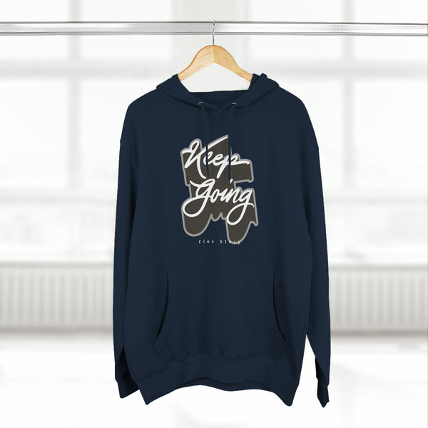 Motivational Hoodie | Sweatshirt For Streetwear Outfit - Keep Going Hoodie with a Meaning Navy Hoodie flexstoryhoodies Flex Story Your Story Matters