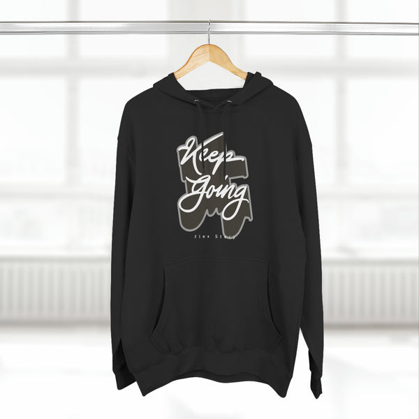 Motivational Hoodie | Sweatshirt For Streetwear Outfit - Keep Going Hoodie with a Meaning Black Hoodie flexstoryhoodies Flex Story Your Story Matters
