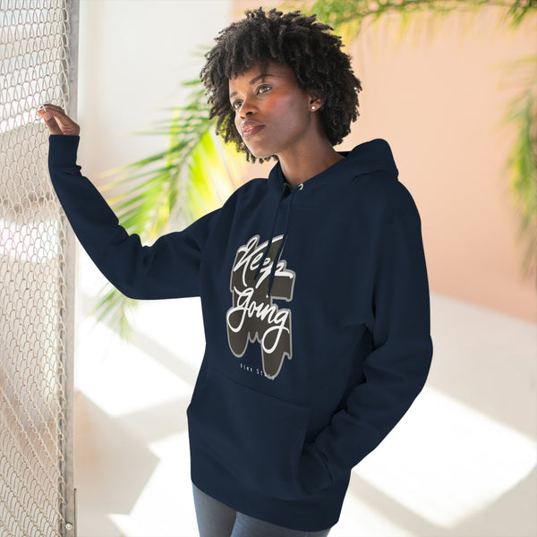 navy hoodie