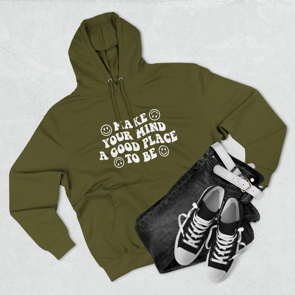 army green hoodie