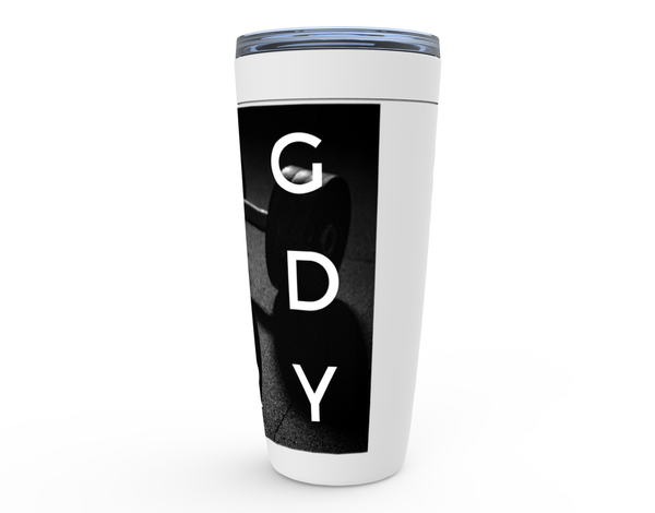 Fitness Tumbler (Black, White, Grey) Mens and Womens White Tumblers with Graphics by Flex Story Streetwear Brand flexstoryhoodies