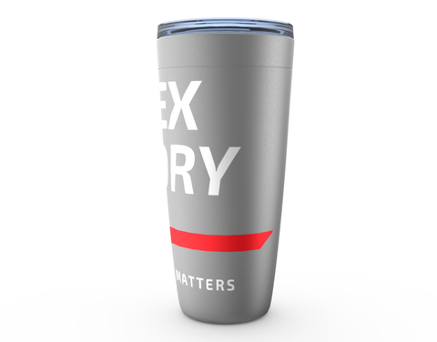 Fitness Tumbler (Grey, Black) Mens and Womens Stainless Tumblers with Graphics by Flex Story Streetwear Brand flexstoryhoodies