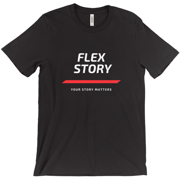 Flex Story T-Shirt | Inspiring Tee | You Matter Mens and Womens Black Small (S) Shirts & Tops with Graphics by Flex Story Streetwear Brand flexstoryhoodies