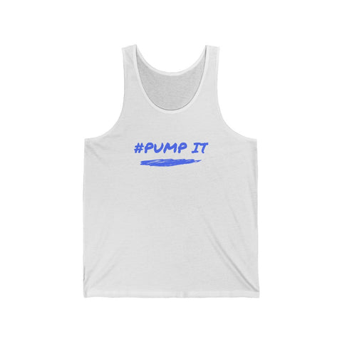 Pump It Up Quote Fitness Tank Top | Quote Gym Tank Top | Fitness Black Tank Top Mens and Womens White Tank Top with Graphics by Flex Story Streetwear Brand flexstoryhoodies