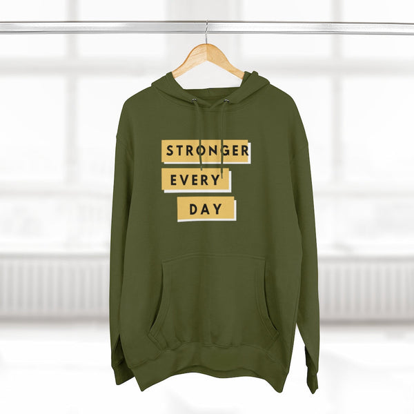 Sweatshirt Pullover Hoodie for Casual Streetwear Outfit Urban Fashion Fitness Inspired Gym Style Basic Clothing Motivational Aesthetic Look with Quote About Strength Mens and Womens Hoodie with Graphics by Flex Story Streetwear Brand flexstoryhoodies