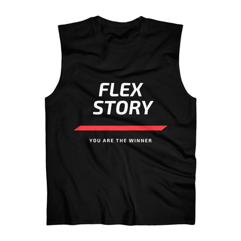 "You are the winner" Men's Ultra Cotton Sleeveless Tank Mens and Womens Black Flex Story with Graphics by Flex Story Streetwear Brand flexstoryhoodies