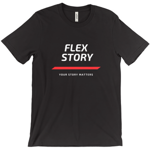 Flex Story T-Shirt | Inspiring Tee | You Matter Black Small (S) Shirts & Tops flexstoryhoodies Flex Story Your Story Matters