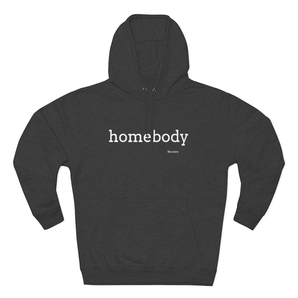 Homebody Hoodie | Cozy Sweatshirt for Home - Print Front & Back Charcoal Heather Hoodie flexstoryhoodies Flex Story Your Story Matters
