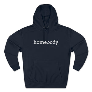 Homebody Hoodie | Cozy Sweatshirt for Home - Print Front & Back Navy Hoodie flexstoryhoodies Flex Story Your Story Matters