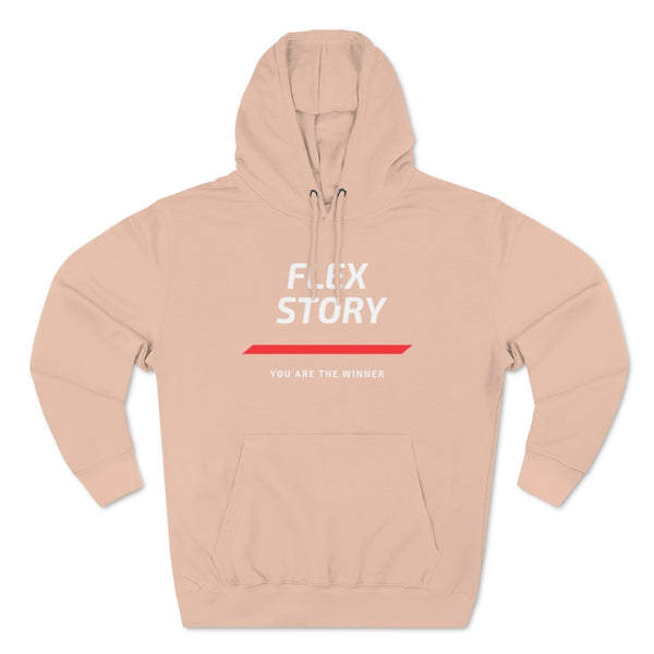 Flex Story Hoodie - Essentials Sweatshirt for Streetwear Outfit Pale Pink Hoodie flexstoryhoodies Flex Story Your Story Matters